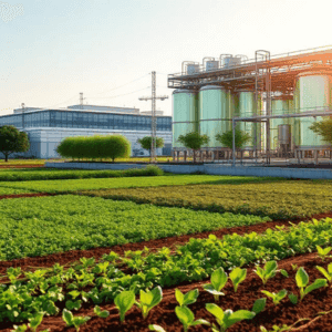 Nachhaltige Ernährung: Regenerative Landwirtschaft und nachhaltige Lebensmittelproduktion mit moderner Agrar- und Verarbeitungsanlage